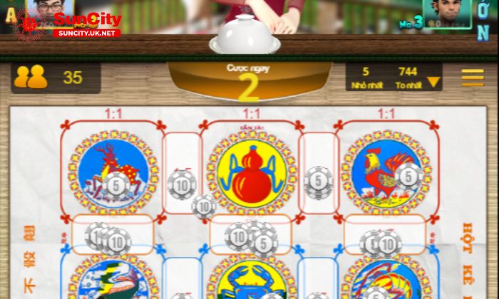 Bau Cua 2 Bầu Cua Suncity cung cấp nhiều mức cược khác nhau