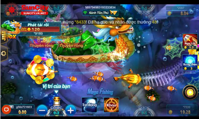 vua danh ca 2 Luật chơi vua đánh cá Suncity